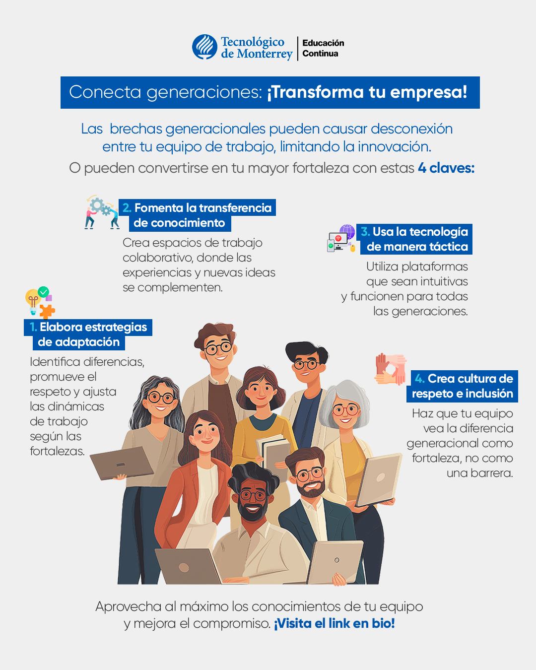 Publicación de Facebook sobre liderazgo y emprendimiento